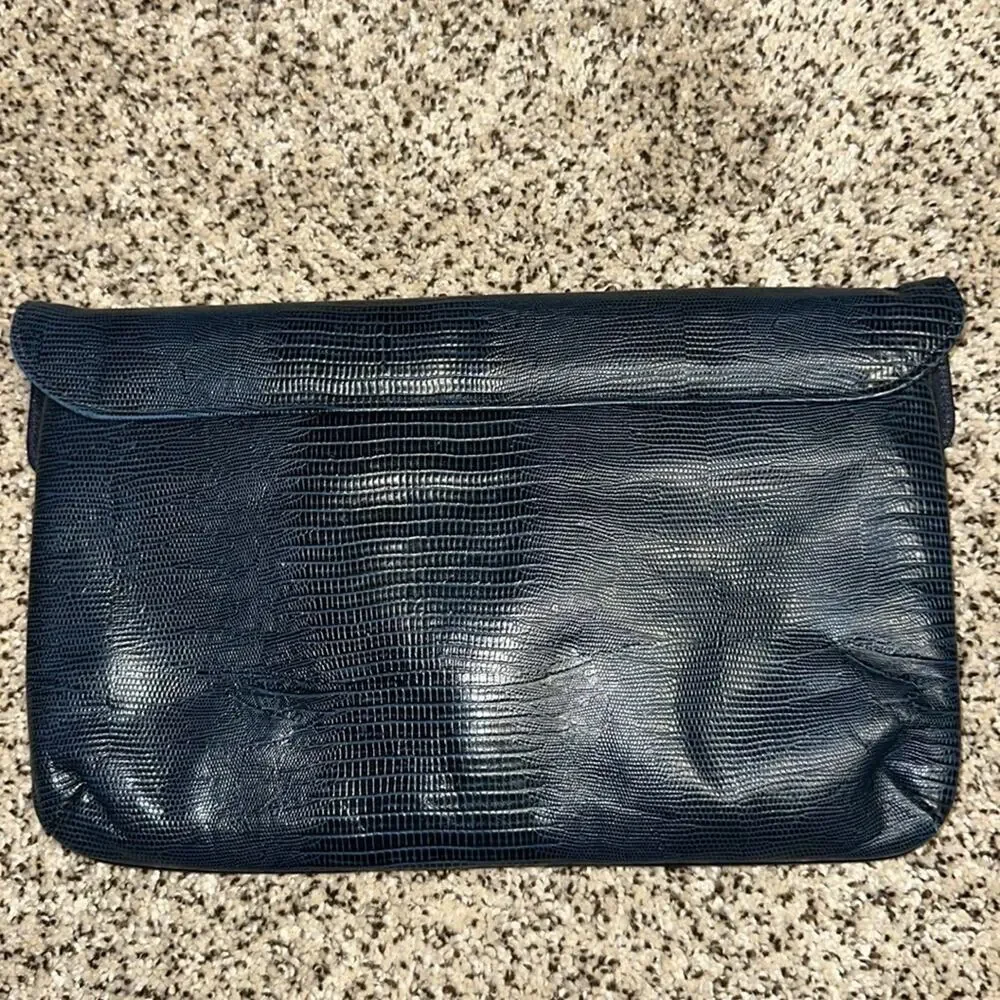 Gorgeous Vintage HILF Navy Handbag